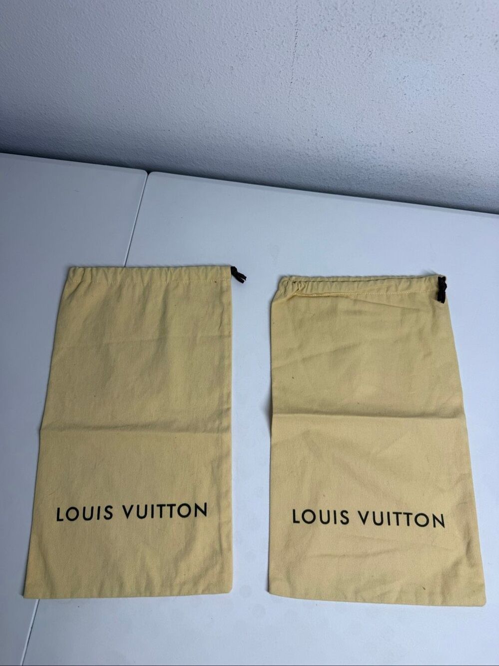 Louis Vuitton Dust Bags For Shoes Set Of 2 Size 8.5″ × 15″
